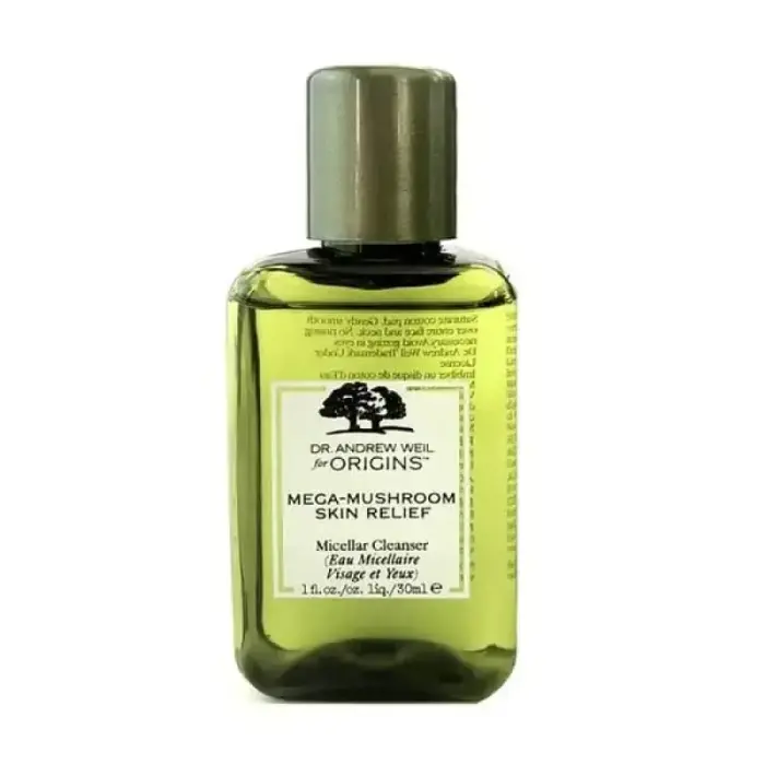 Origins, Mega-Mushroom Skin Relief, Cleansing, Micellar Water, For All Skin Types, 30 ml