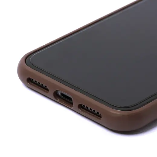 Guess case for iPhone 11 | XR from the 4G Big Metal Logo series - brown Photo