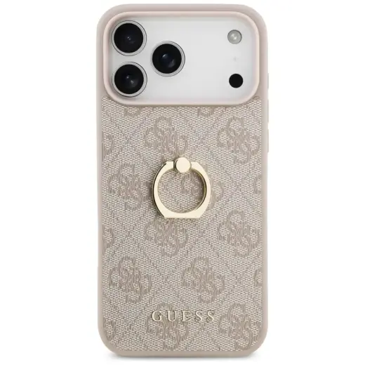Guess 4G Ring Stand чехол с подставкой для телефона iPhone 17 Pro Max розовый Фото num