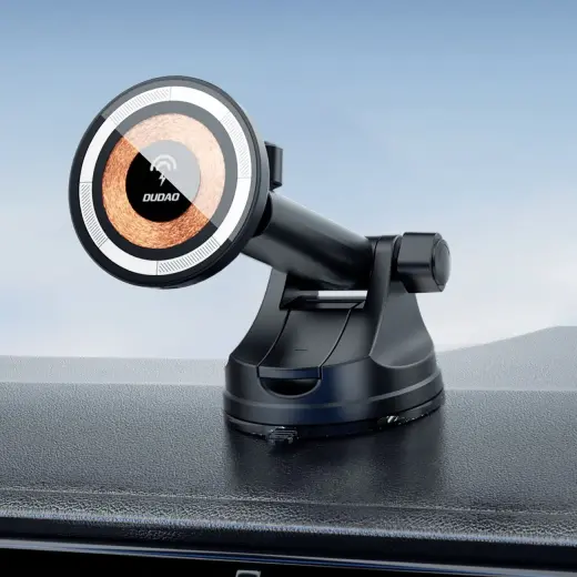 Dudao F12MAX+ cockpit magnetic holder with MagSafe inductive charger - black Photo