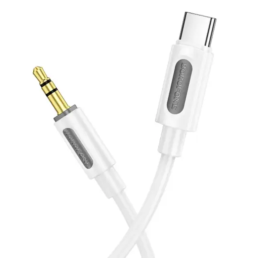 Borofone Cable AUX BL20 - jack 3,5mm to Type C - 1 metr white Foto 2
