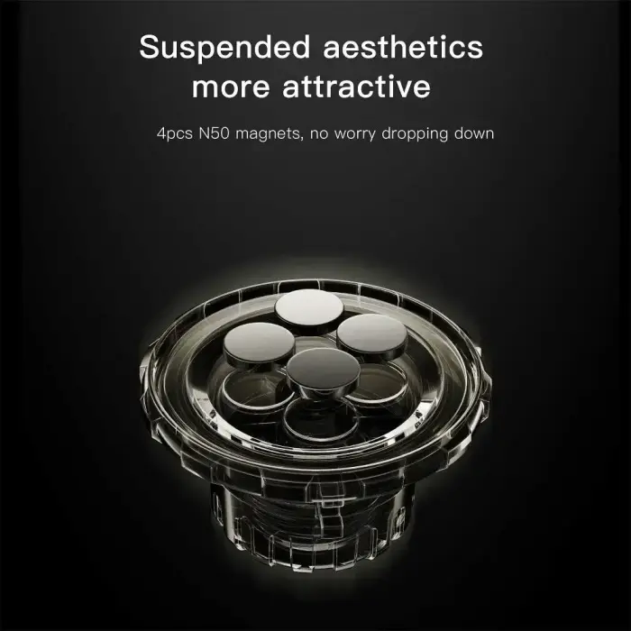 Magnetic car phone holder Forcell F-Grip IronSecure windshield / dashboard black Photo