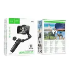 Gimbal with 3-axis stabilization and remote control Hoco K91 black — Foto 10