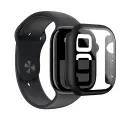 AmazingThing Radix Glass Case for Apple Watch 42mm - Black Фото num