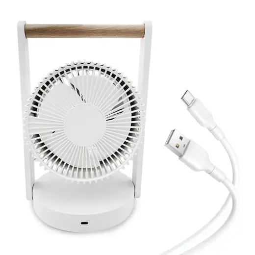 Wireless Desk Fan with noght light WB17 6,4" USB-C 3600mAh Foto 3
