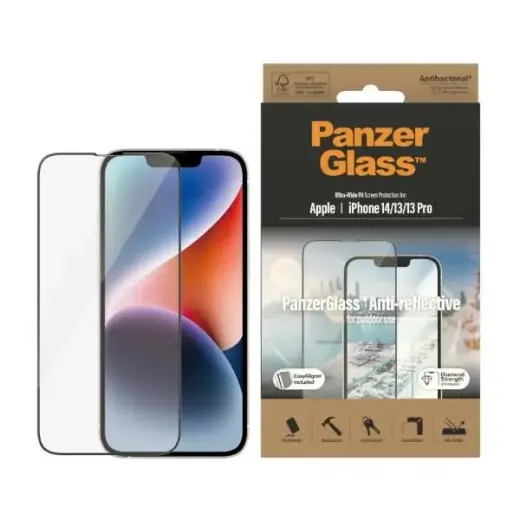 PanzerGlass Ultra-Wide Fit Anti-Reflective with applicator for iPhone 14 | 13 | 13 Pro 6,1" Фото num