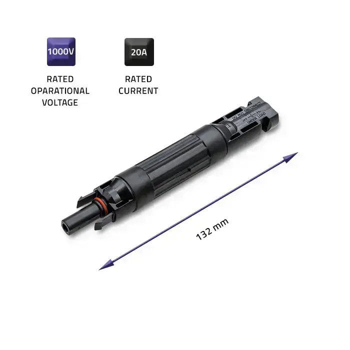 Qoltec Solar Connector with fuse| MC4 connector | 1000V | 20A Foto 4