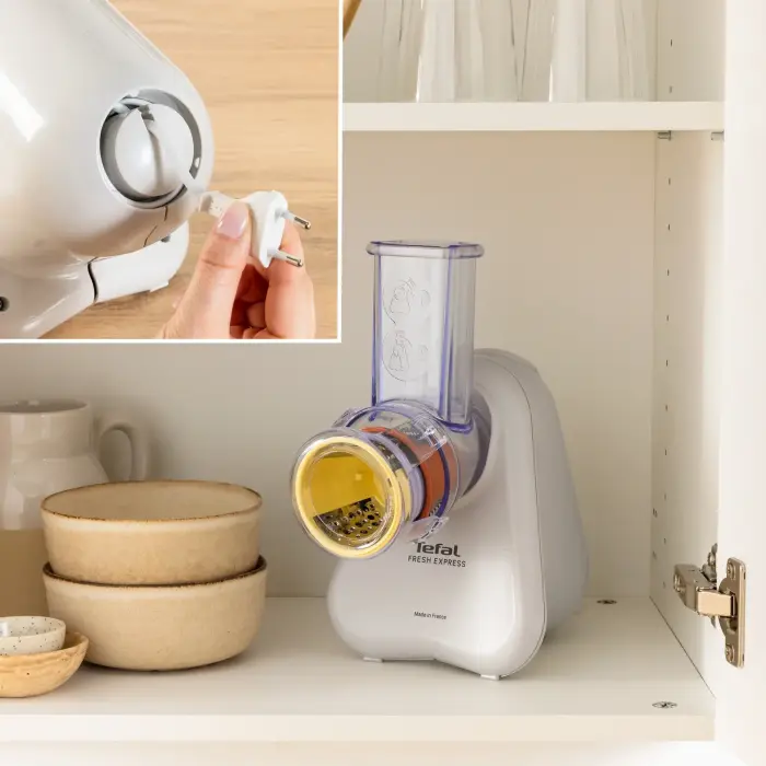 TEFAL Fresh Express elektriskā dārzeņu rīve, gaiši pelēka Photo