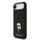 Karl Lagerfeld Liquid Silicone Metal Ikonik Case for iPhone Air Black Foto 1