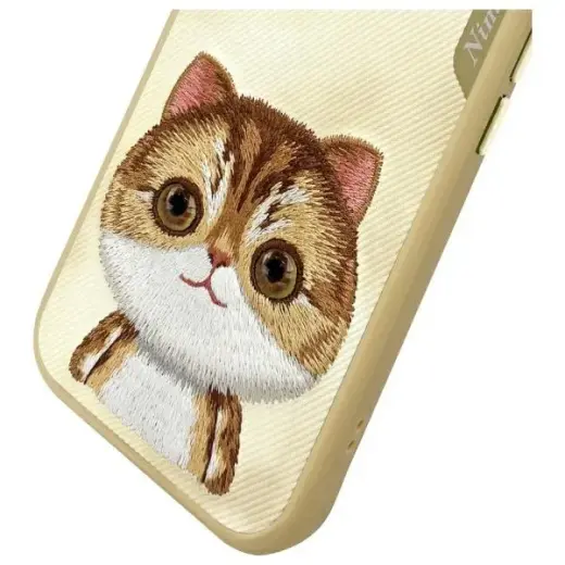 Nimmy Big Eyed Pet 2.0 Cat phone case for iPhone 15 brown Photo