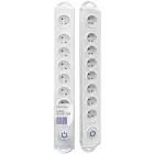 Qoltec Surge protector | 8 sockets | 1.5m | White — Foto 1