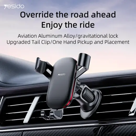 Yesido Gravity car holder C243 to air vent black Foto 4