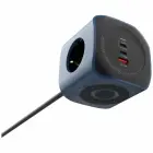 Cellline Power Socket Cube 6in1 2500W USB/2xUSB-C 65W blue — Foto 4