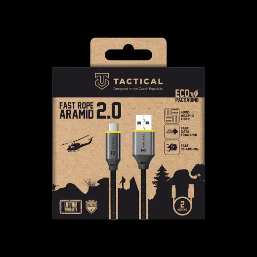 Tactical Fast Rope Aramid 2.0 Cable USB-A|USB-C 2m Foto 4