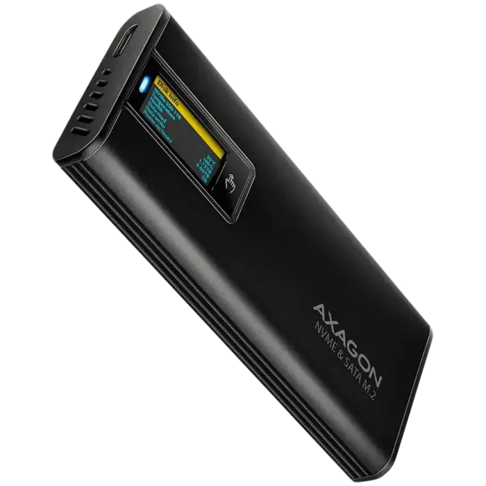 EEM2-SD2B USB-C 10Gbps-M.2 NVMe & SATA SSD DISPLAY box