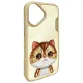 Nimmy Glasses Cool Cat phone case for iPhone 16 gray Photo