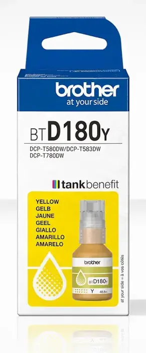 Brother BTD180Y Yellow Genuine Ink Bottle