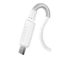 Dudao 2x USB mājas USB ceļojuma ES adapteris sienas lādētājs 5V|2.4A + Lightning kabelis balts (A2EU + Lightning balts) Foto 2
