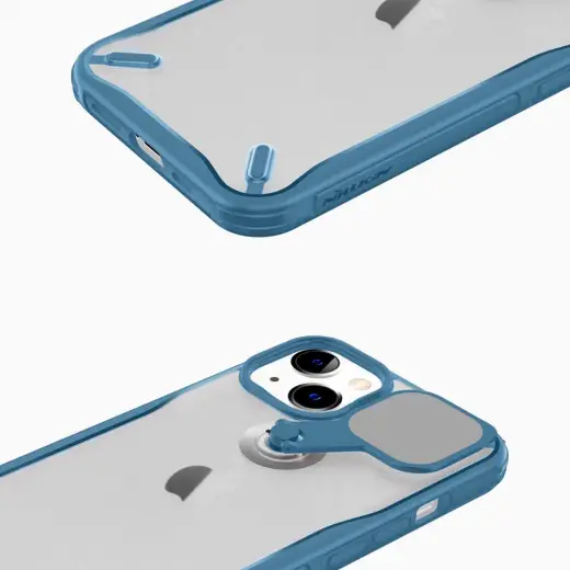 Nillkin Cyclops Case durable case with camera cover and foldable stand for iPhone 13 black Foto 4