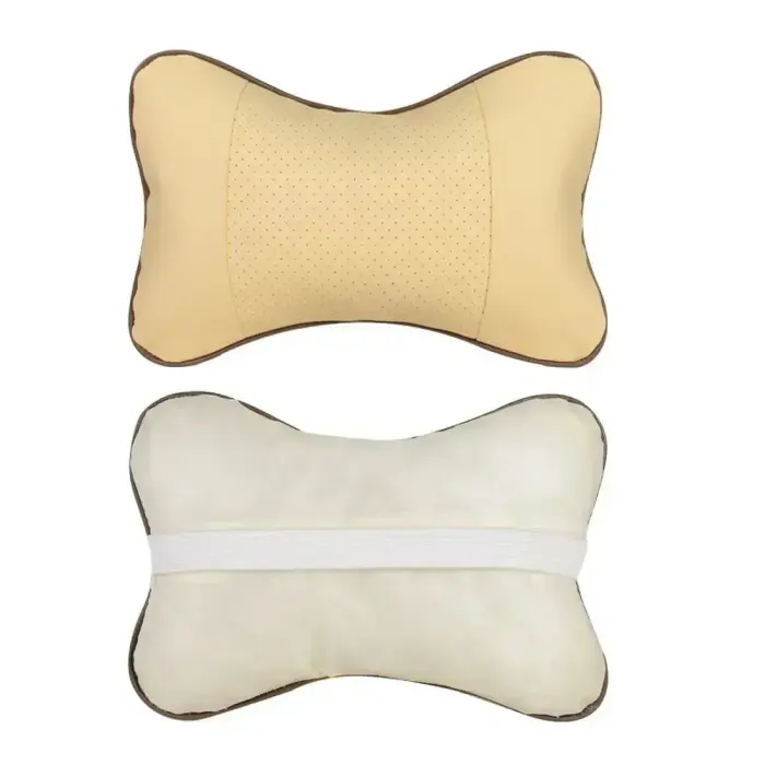 Car headrest pillow beige Foto 2