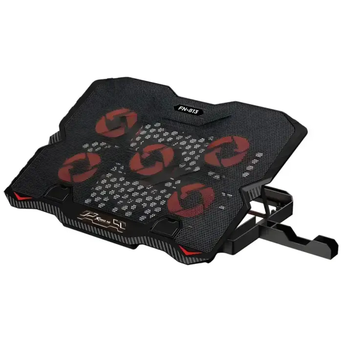 XTRIKE ME Laptop Cooling Pad with Built-in Phone Holder FN-813 Black Foto 2