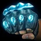 Rockbros 16220006003 L leather motorcycle gloves - black Foto 3