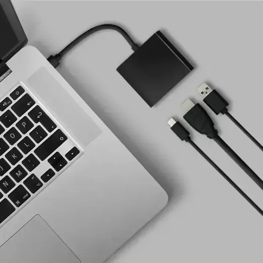 Qoltec Hub Adapter USB-C 3.1 3in1 | USB 3.0 | HDMI 4K | USB-C 3.1 PD 100W Фото num