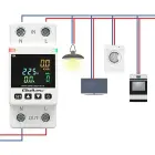 Qoltec Single-phase electronic wattmeter | energy consumption meter | DIN35 | Remote control | Measurement history | Wi-Fi | TUYA | Smart life — Foto 14