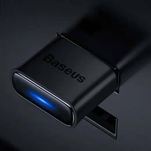 Baseus BA04 mini Bluetooth 5.0 adapteris USB uztvērējs datora raidītājs melns (ZJBA000001) Foto 7