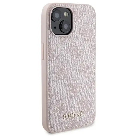 Zestaw Guess GUBPM5P15S4GEMGP iPhone 15 6.1" hardcase + Powerbank 5000mAh MagSafe różowy|pink 4G Metal Logo Foto 4