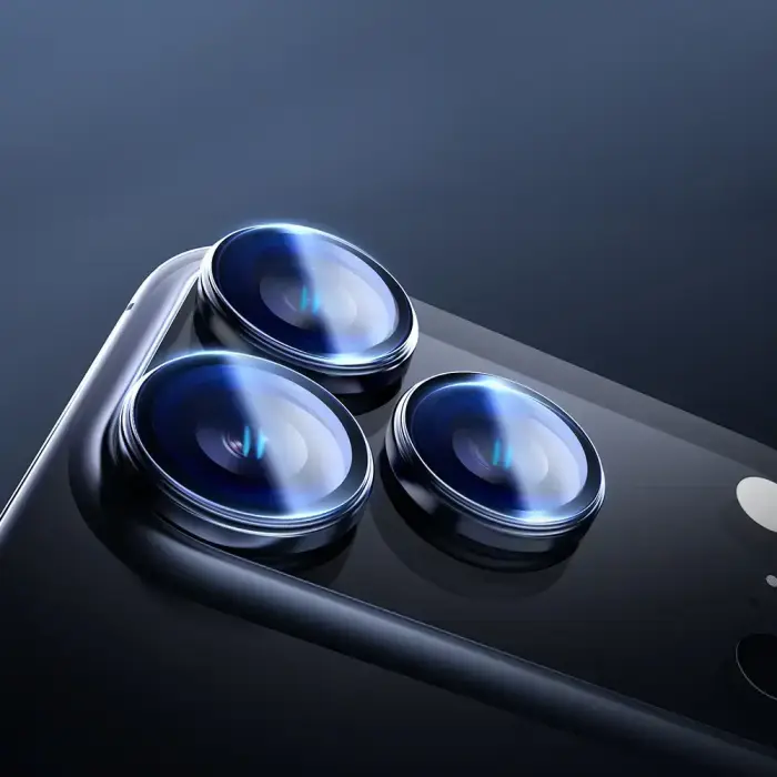 Rock Tempered glass Pure Series Camera Lens on camera for Iphone 17 Pro/17 Pro Max (lens 3 pieces) orange Foto 6