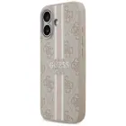 Case Guess 4G Printed Stripes MagSafe for iPhone 17 pink Фото num