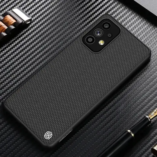 Nillkin Textured Case durable reinforced case with gel frame and nylon back for Samsung Galaxy A73 black Foto 13