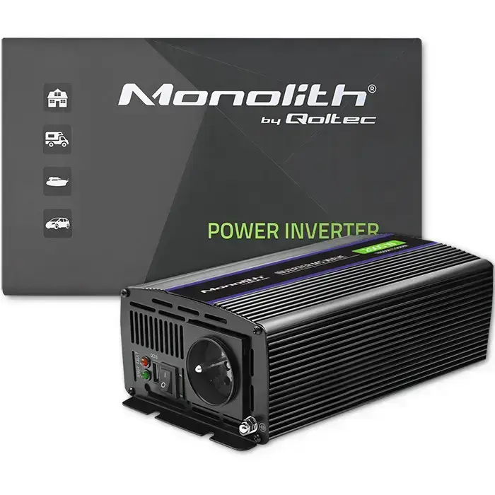 Qoltec Monolith voltage converter 2000 MS Wave |12V to 230V | 1000/2000W | USB Foto 15