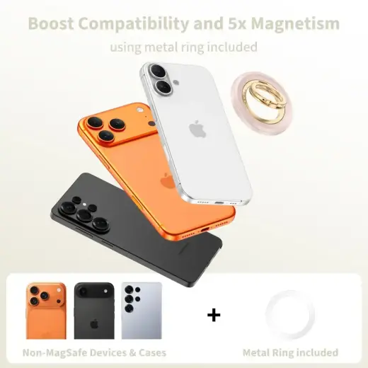 TECH-PROTECT MMR700 LAMANO MAGNETIC MAGSAFE PHONE RING PINK/GOLD Photo