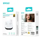 BWOO Bluetooth earphones BW40 TWS ANC with LCD display white Foto 5