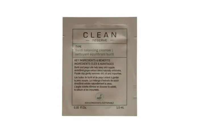 Clean, Reserve, Buriti & Aloe, Purifying, Body Wash, 1.5 ml *Sample