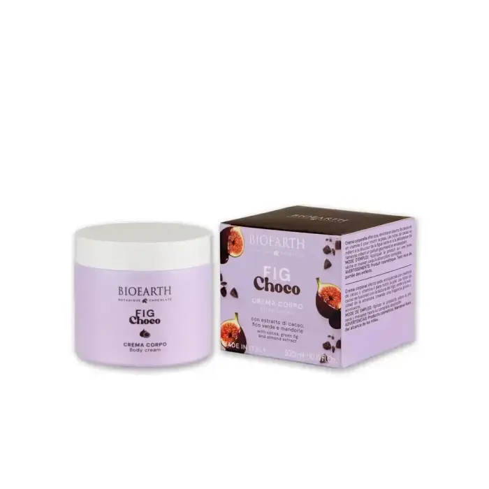 Bioearth, Fig Choco, Hydrating & Softening, Body Cream, Daily, 300 ml