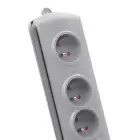 Qoltec Surge protector | 6 sockets | 1.8m | Grey — Foto 7