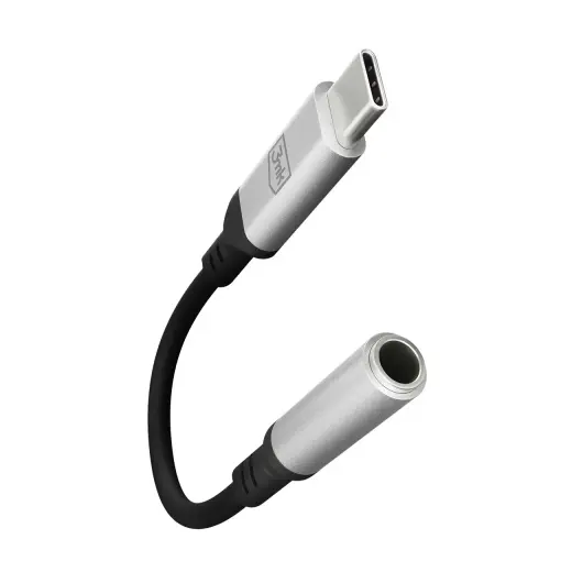 3mk USB-C adapter - 3.5 mm minijack - silver Photo