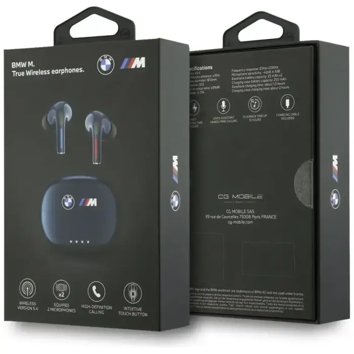 Bluetooth TWS Earphones BMW Printed Logo navy blue Foto 6