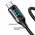 USAMS U78 SJ544USB01 провод для передачи данных и зарядки | USB-C | 30W | с LCD дисплеем | 1.2m | черный Фото num