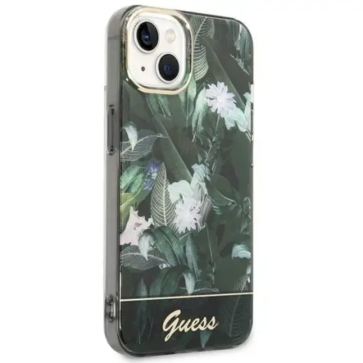 Guess GUHCP14MHGJGHA iPhone 14 Plus 6,7" zielony|green hardcase Jungle Collection Foto 4