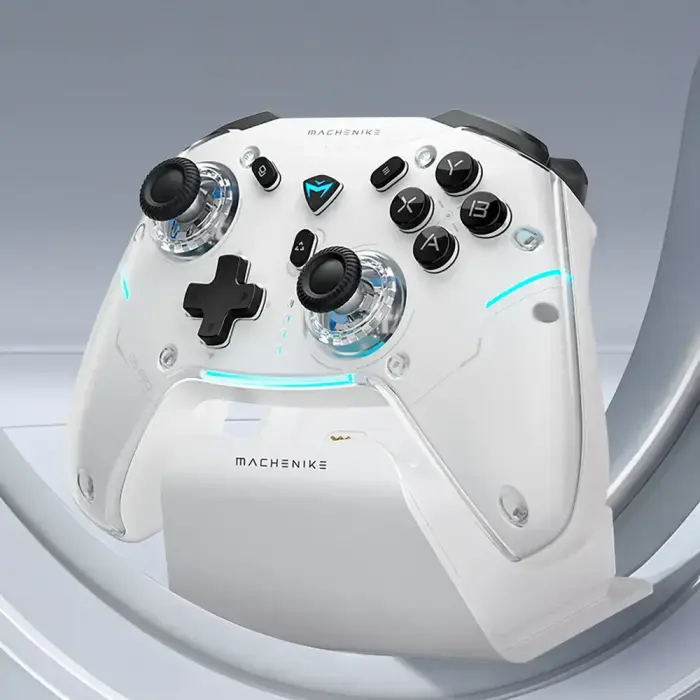 Machenike G5Pro Max Wireless Game Controller with Charging Station - White Photo