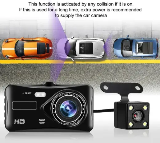 Car Dash Cam DVR-03 4,0 inches + rear camera Foto 11