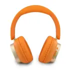 Guess Rectangle Metal Script Logo ENC Wireless Headphone Orange — Foto 2