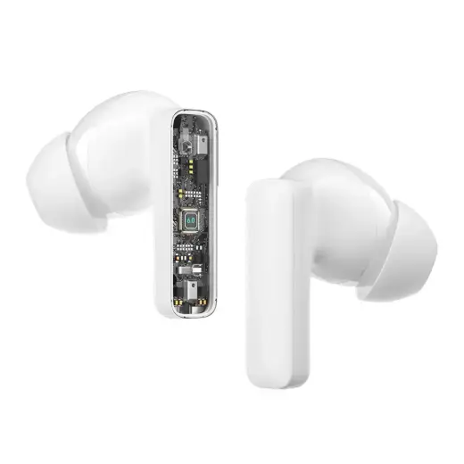 BWOO Bluetooth earphones BW40 TWS ANC with LCD display white Foto 4