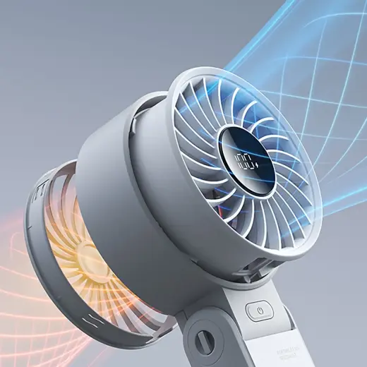 Jisulife Handheld Fan Life7 5000mAh Portable USB Fan - Gray Foto 4