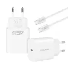 Blavec Wall charger BC-7 GaN4 - Type C - PD QC 45W 3A with Type C to Type C cable (TCBC7G4-CW453A+CC) white (damaged packaging) Foto 3
