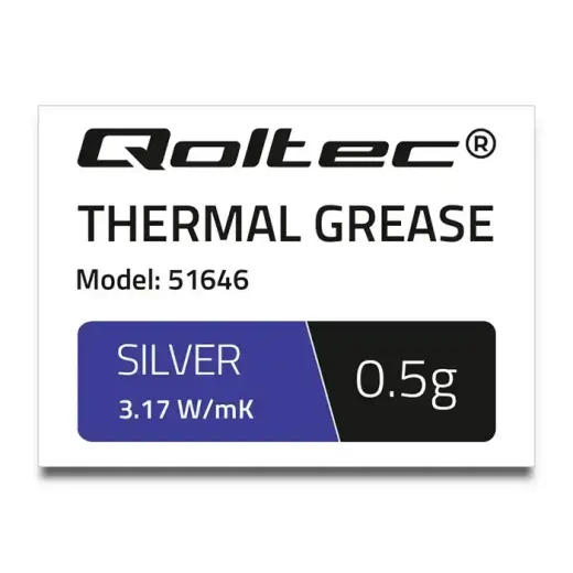 Qoltec Thermal grease 3.17 W/m-K | 0.5g | Silver Photo